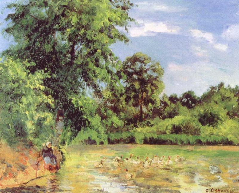 Camille Pissarro Duck pond